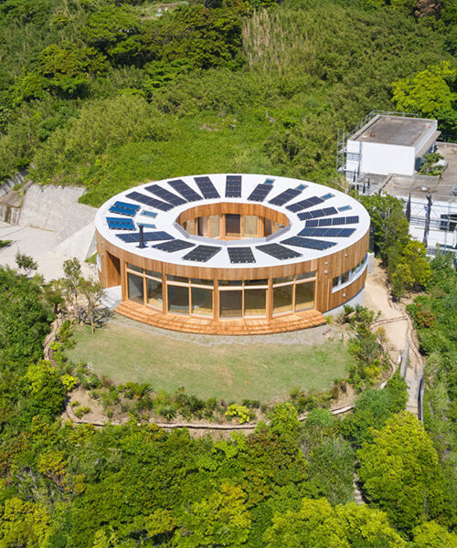 circular '365°' house by andrea hikone opens generously to japan's natural landscapes