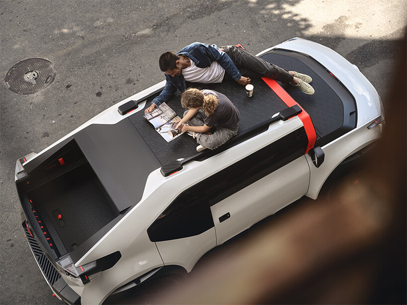 built as a 'laboratory on wheels', the all-electric citroën OLI enables a versatile lifestyle