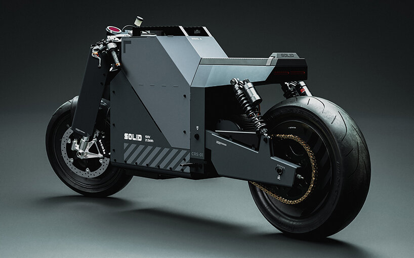 cybertruck-inspired tesla model m electric motorcycle by víctor rodríguez  gómez