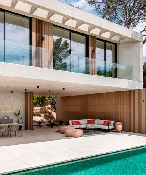 concrete 'envy house' exudes contemporary mediterranean sophistication in mallorca