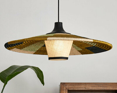 forestier crafts hand-woven poetic yet perfectly imperfect pendant lights