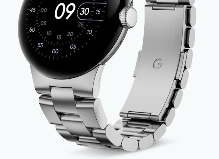google unveils its firstever pixel smartwatch with its metallic
