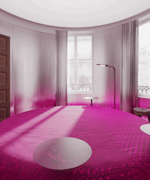 harry nuriev's 'room thirty-six' reimagines legendary parisian hotel in hot pink