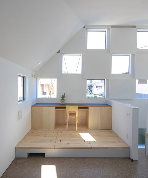 tokyo house is dotted with an 'ichimatsu' pattern of small windows