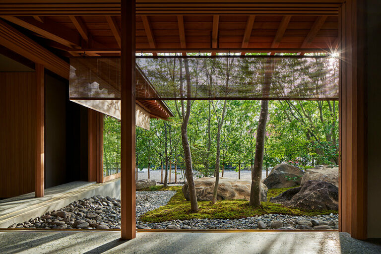 meditative garden views unfold throughout 'house in nabeshima'