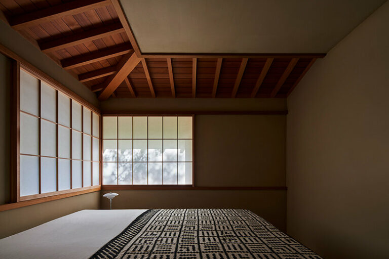 meditative garden views unfold throughout 'house in nabeshima'