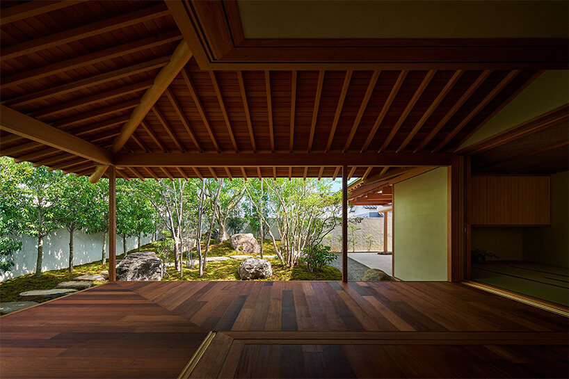 meditative garden views unfold throughout toru shimokawa's new housing in japan