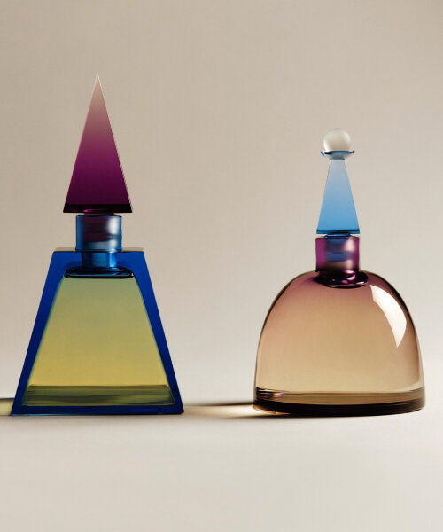 james turrell & lalique design desert-inspired perfumes & rippling crystal light panels
