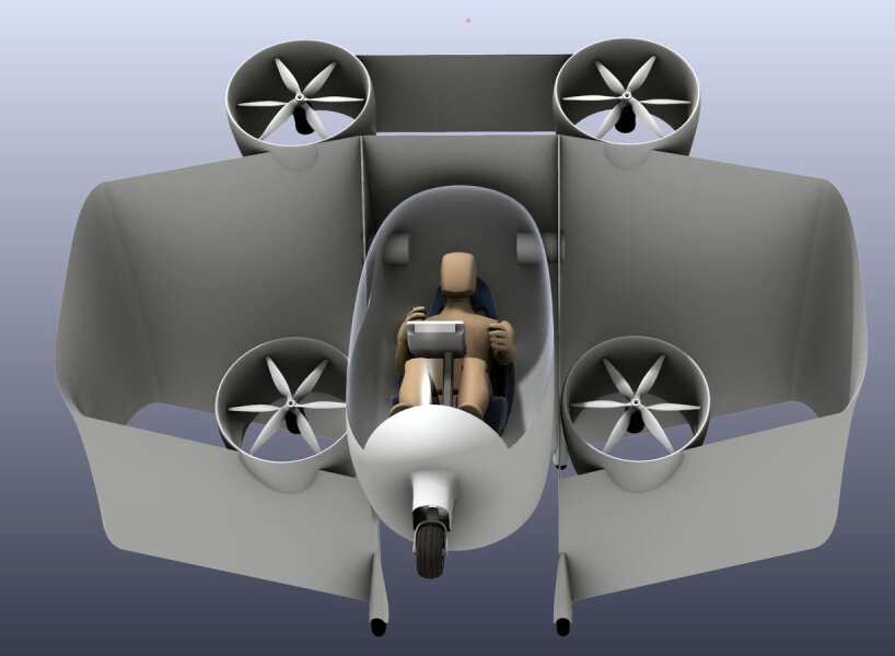 the aircraft will use quad propellers