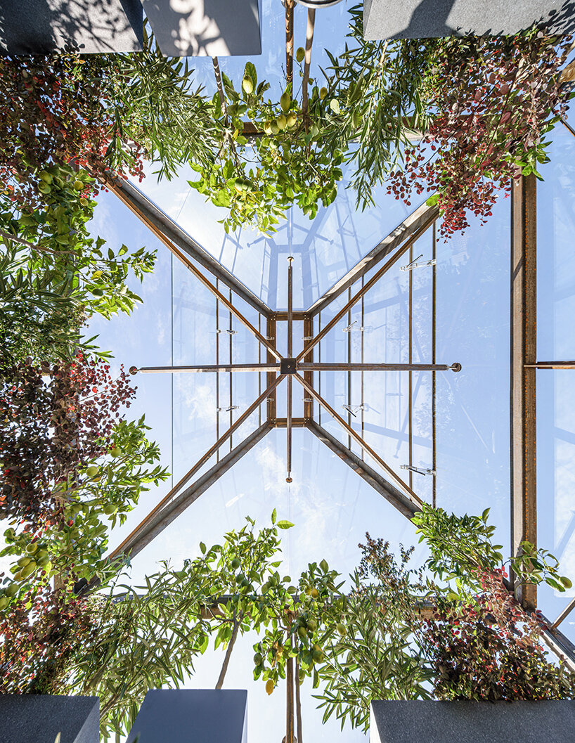 studio odile decq completes a 'green pavilion' greenhouse in paris
