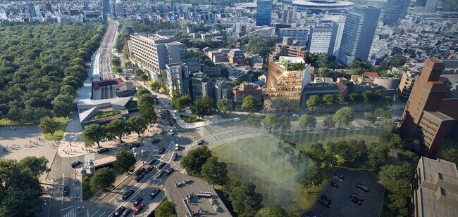 城 景都　イメージ Ⅰ construction begins on OMA's transparent 'harajuku quest' in