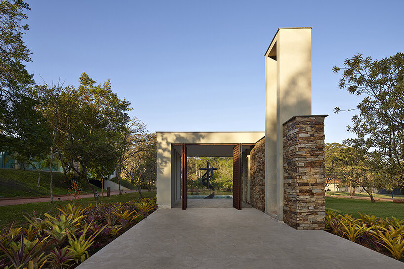 'orchid house' by david guerra doubles as a natural sanctuary in brazil