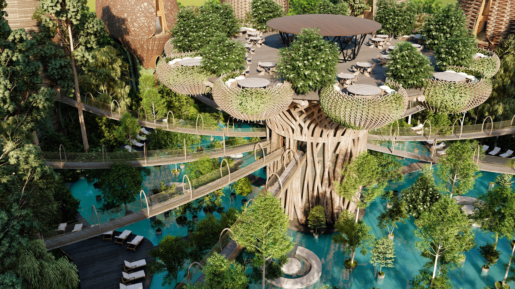 suspended-nest-villas-cluster-around-life-tree-dna-resort-mexico-designboom-full-01