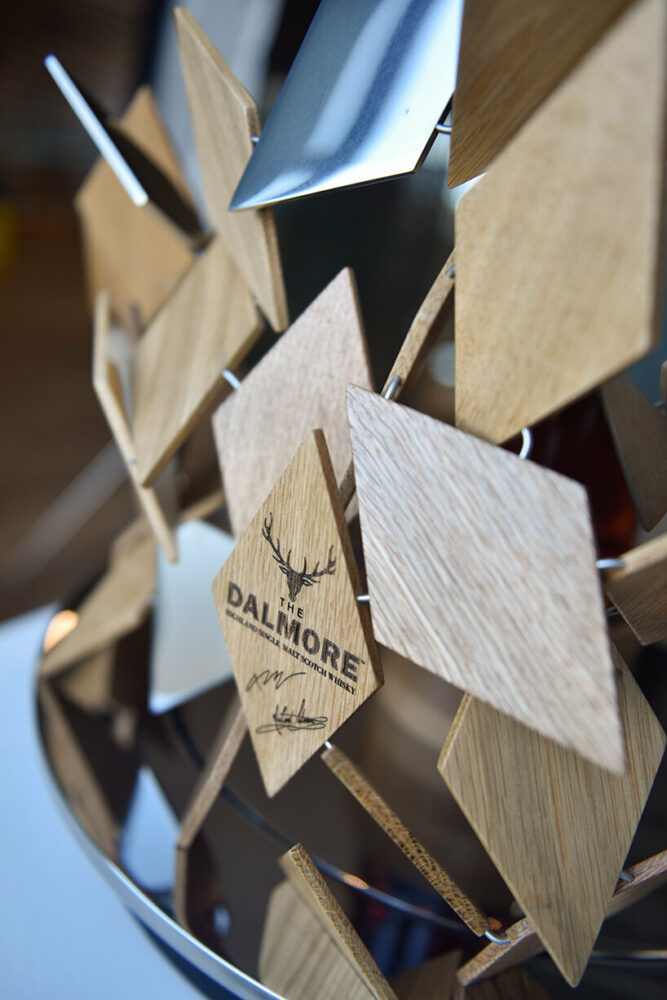 kengo kuma's sculpture encases dalmore luminary no.1 2022 whisky