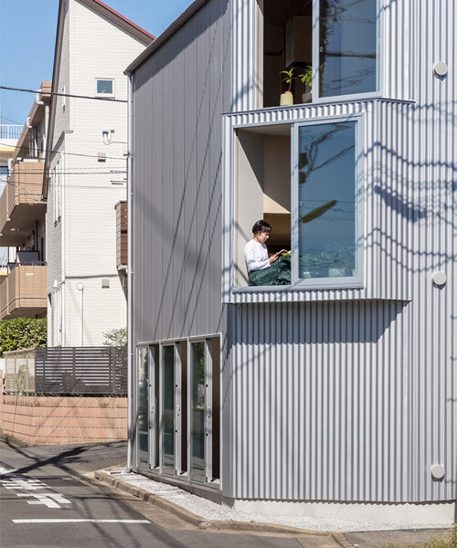 slanted corners and generous openings enliven 'apartment S' in tokyo