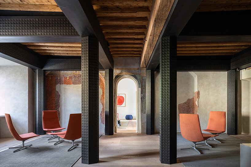 carlana mezzalira pentimalli's new brixen public library in italy pairs history with modernity