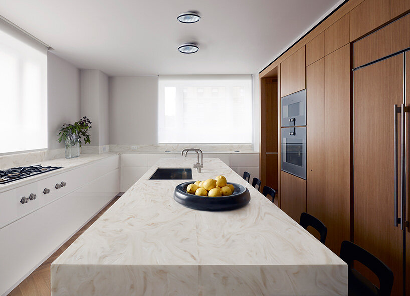 The durable and seamless Corian® Solid Surface material makes healthy spaces a reality