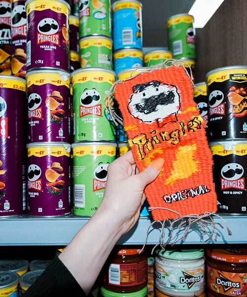 alexandra lucas handweaves iconic crisp packets to celebrate the simple joys of snacking