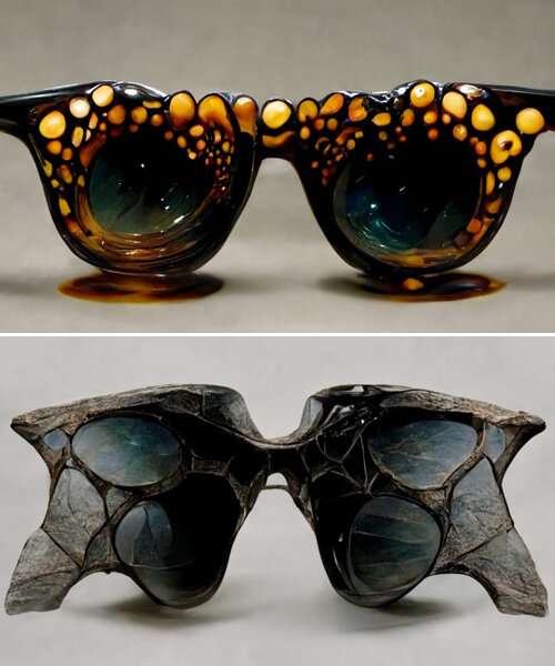 filippo nassetti’s AI explorations synthesize biomorphic forms in sculptural eyewear series