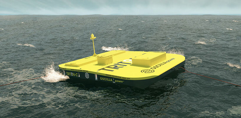 triton WEC は、海の波からエネルギーを抽出する浮体式発電機です。