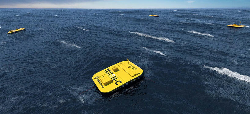 triton WEC is a floating electric generator that extract energy from ocean waves