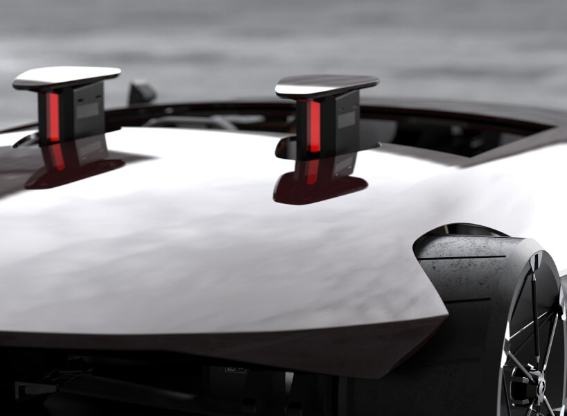 the body of the sports car comes through the use of mono-material aluminum