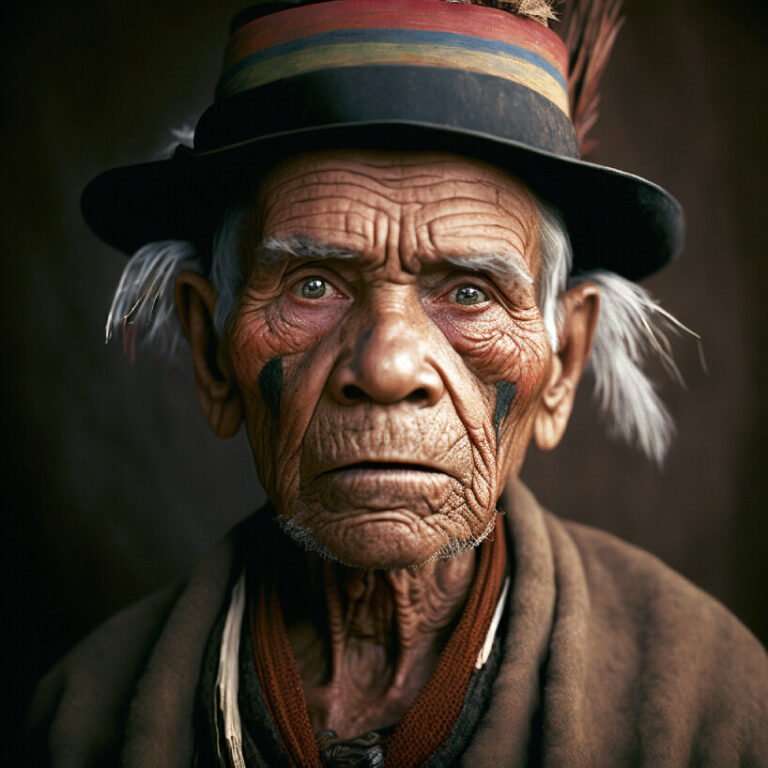 these shamans don't exist, but one architect still captures their portraits