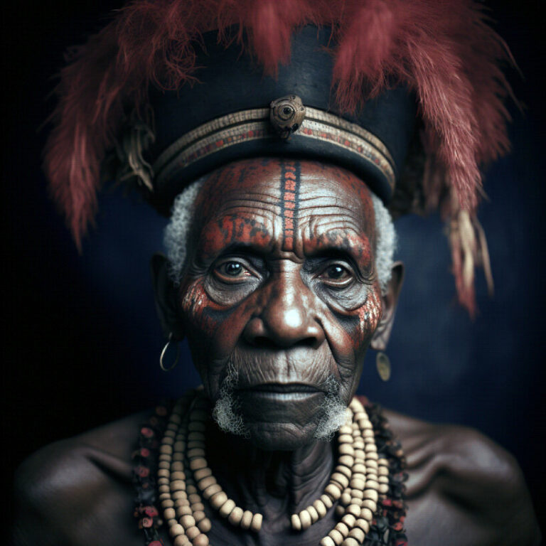 these shamans don't exist, but one architect still captures their portraits