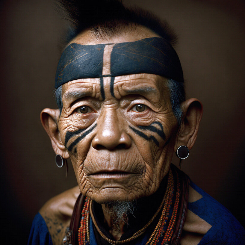 these shamans don't exist, but one architect still captures their portraits