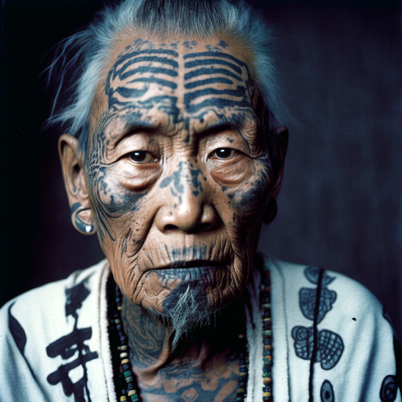these shamans don't exist, but one architect still captures their portraits