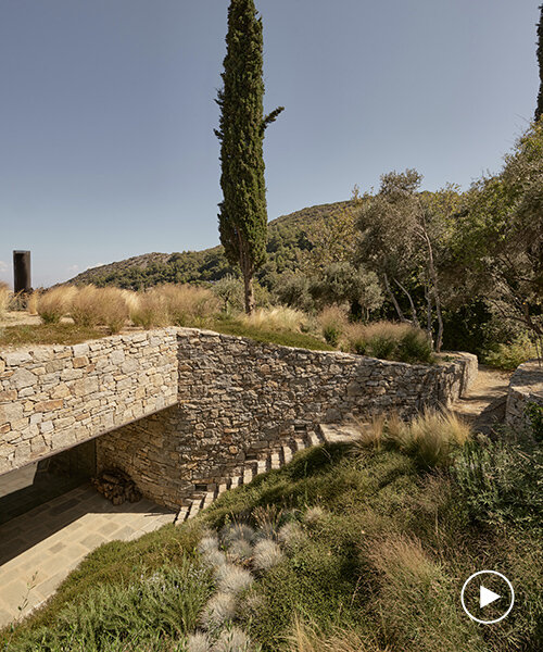 k-studio integrates 'liknon' wine museum into the terraced vineyards of greece