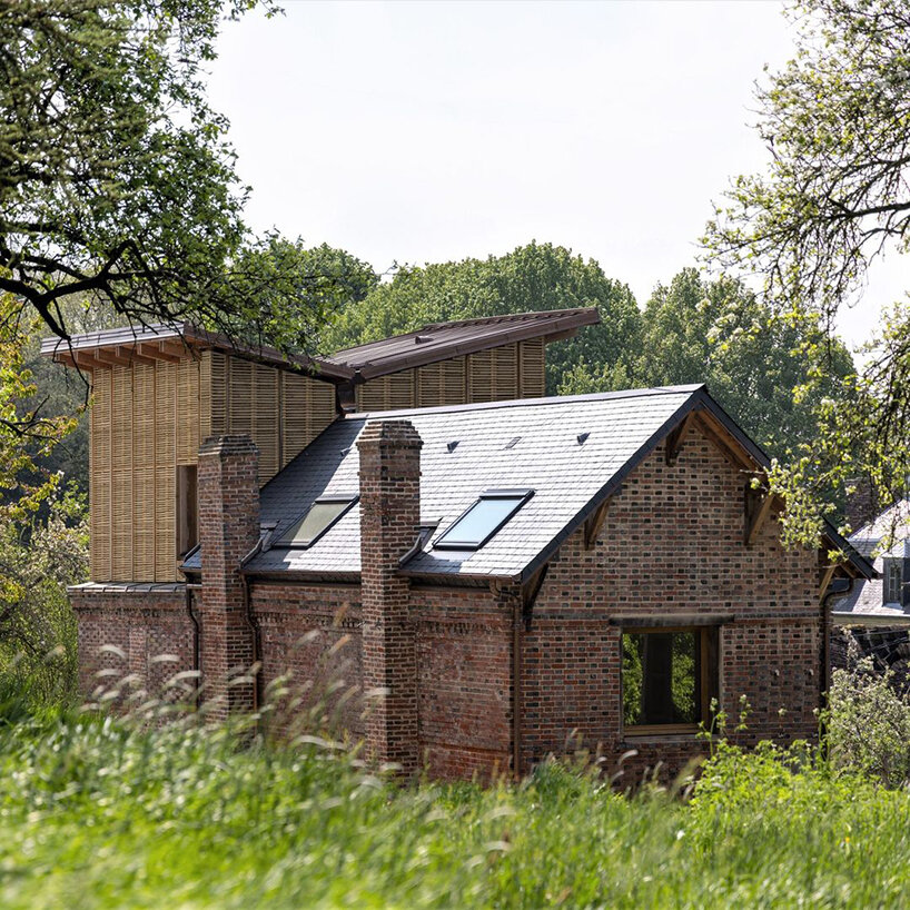 using only natural materials, this traditional brick house is given new life in normandy