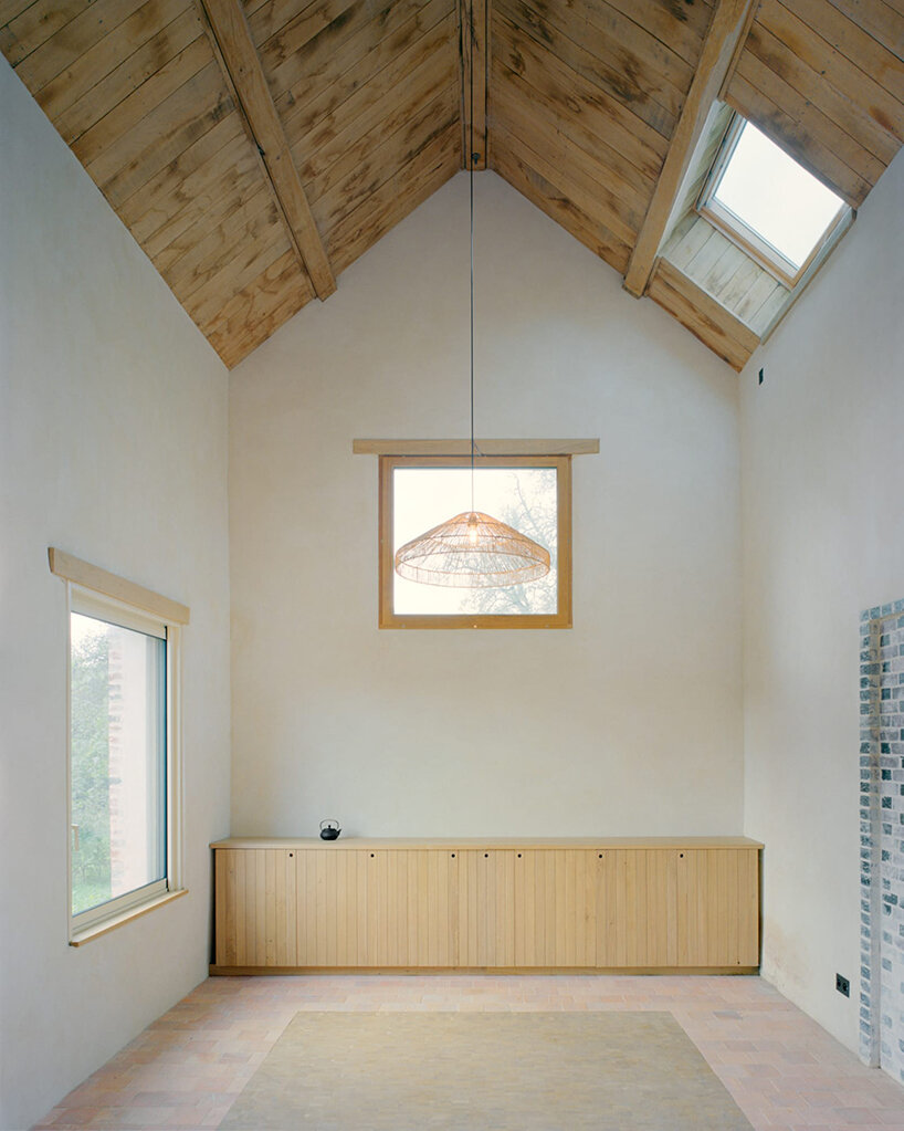 using only natural materials, this traditional brick house is given new life in normandy