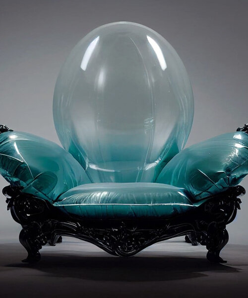 kaveh najafian's midjourney explorations envision surreal, 'impossible' lounge chairs