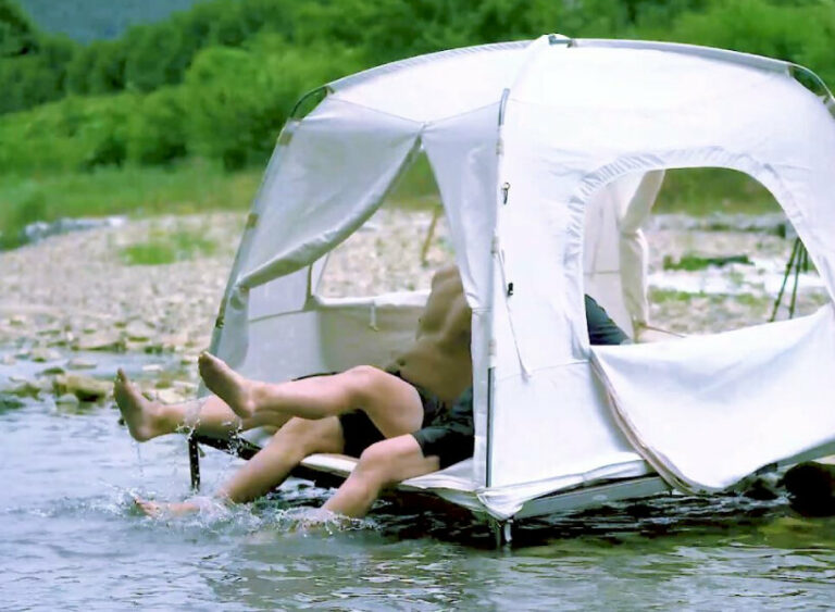 adjustable modular ‘loft tent’ is an allaround indoor & outdoor hotel