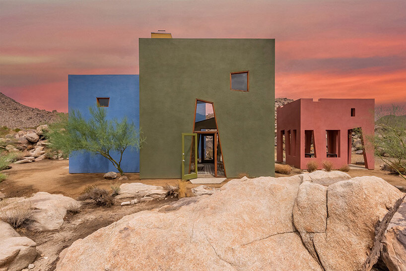 emerging from the rugged joshua tree desert, colorful 'monument house' opens to the public