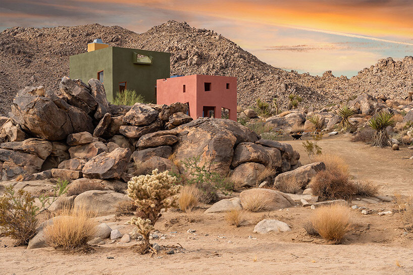 emerging from the rugged joshua tree desert, colorful 'monument house' opens to the public