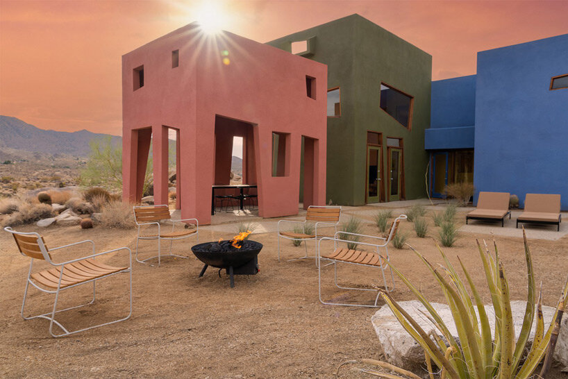 emerging from the rugged joshua tree desert, colorful 'monument house' opens to the public