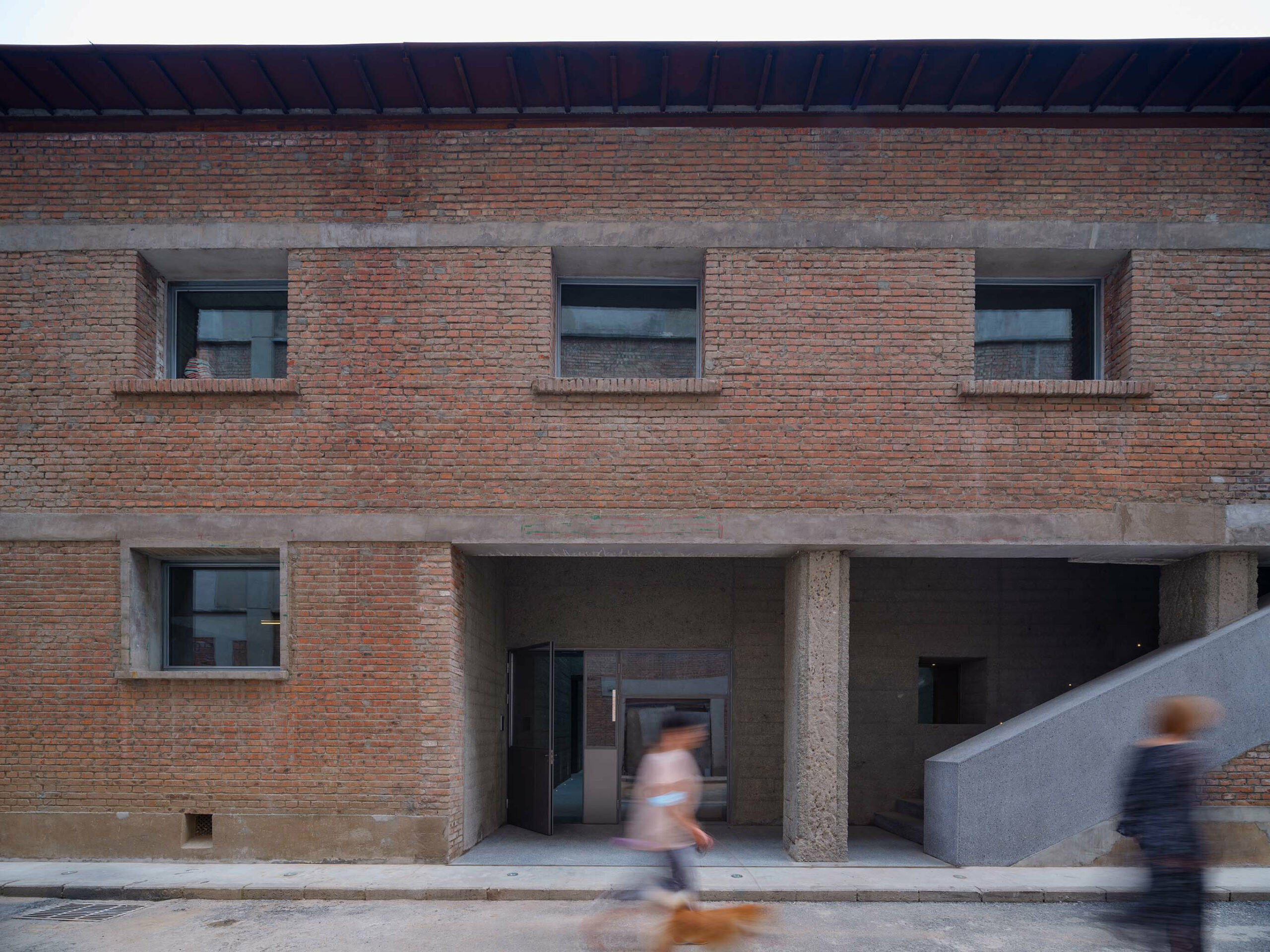 neri&hu whisks inspiration from chinese baked goods for brick and concrete pastry shop in beijing