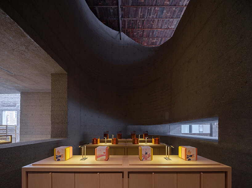 neri&hu is inspired by Chinese bakery products for a brick and concrete pastry shop in beijing