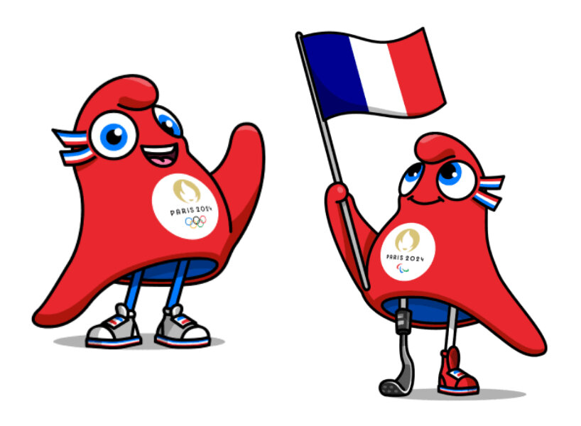 paris 2024 olympics mascots refresh historical phrygian cap to fluffy 'phryges'