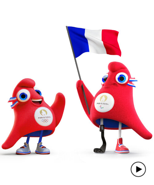 paris 2024 olympics mascots refresh historical phrygian cap to fluffy 'phryges'