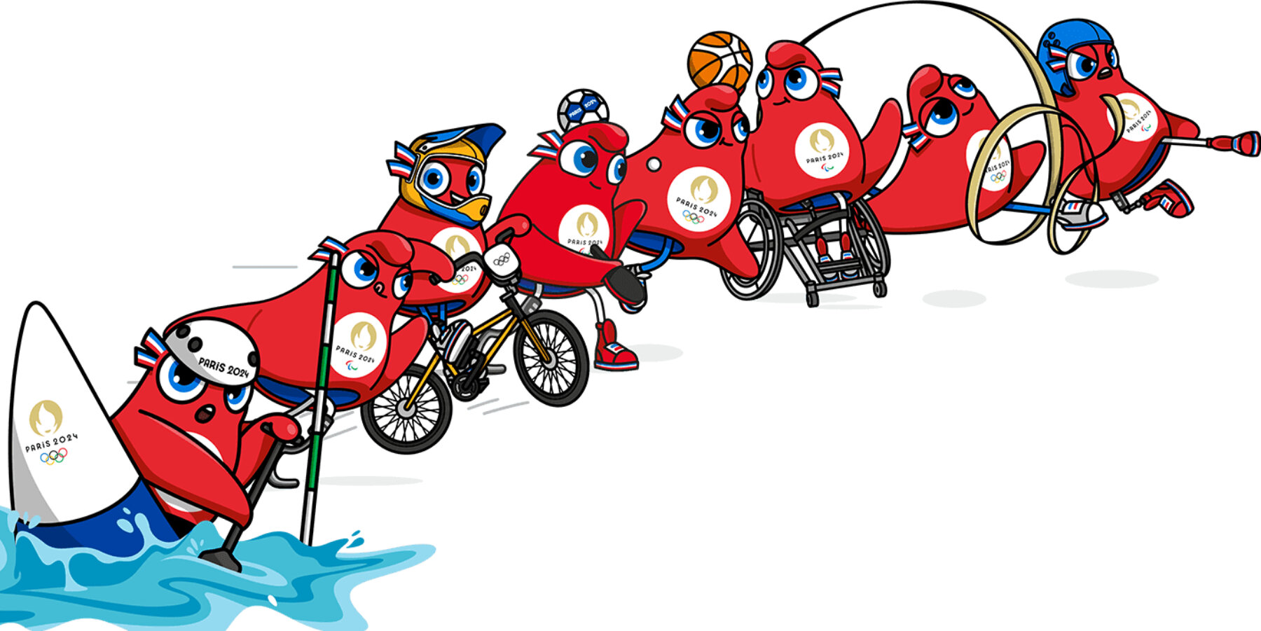 2024 Olympic Mascots Logo Berget Korney