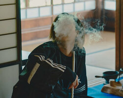 organic hookah pipe reinterprets japanese tea ceremony to promote tea leaf smoking