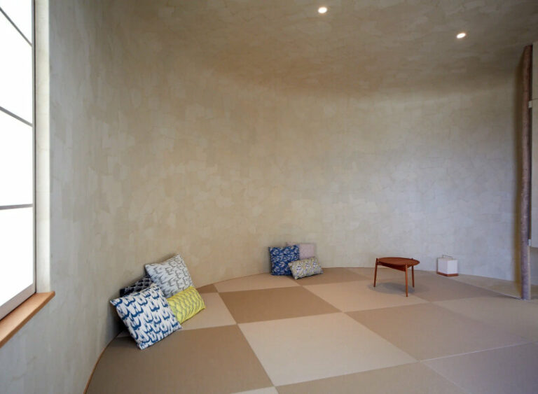 villa cocoon envelops guests in modern agricultural living in japan