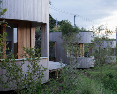 villa cocoon envelops guests in modern agricultural living in japan