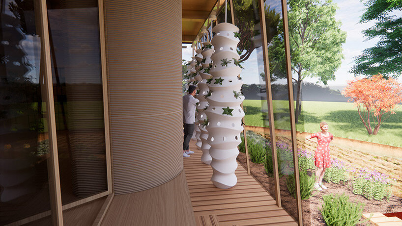 itaca eco-sustainable 3D printed house ensures off-grid living in a 33-meter diameter