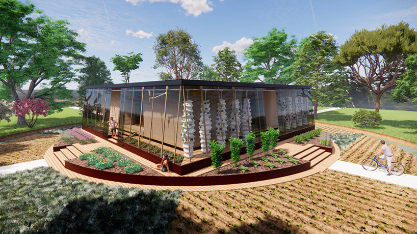 itaca eco-sustainable 3D printed house ensures off-grid living in a 33-meter diameter