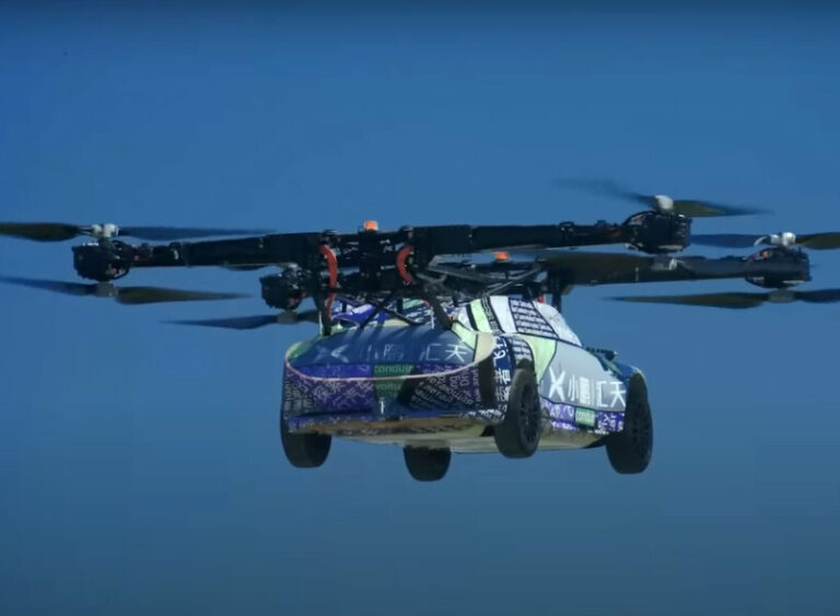 helicopter kit by XPENG turns driving car into flying vehicle