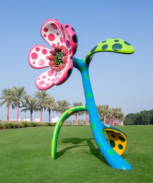 yayoi kusama’s whimsical artworks land in qatar for expansive outdoor exhibition